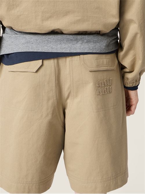 Bermuda shorts with logo MIU MIU | MP197319CUF0065